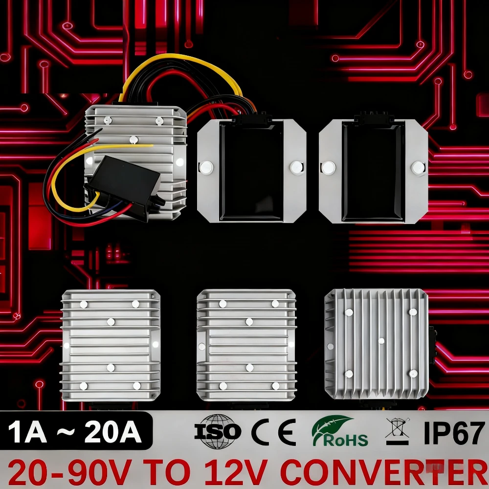 72V 15A Fast Charger - 20-90V - 12V 5A 10A 15A
