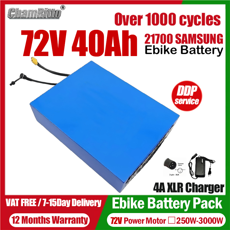 Elektrikli Bisiklet eBike cham - 72V 50Ah 21700 Lithium Battery incelemesi ve fiyatı